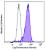 GFP-transfected CHO cells were fixed and permeabilized, and then intracellularly stained with anti-GFP (clone FM264G) APC (filled histogram) or rat IgG2a, κ APC isotype control (open histogram).