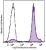 C57BL/6 bone marrow cells were stained with Ly-6C (clone HK1.4) Brilliant Violet 570™ (filled histogram) or rat IgG2a, κ Brilliant Violet 570™ isotype control (open histogram). Data shown was gated on myeloid cell population.